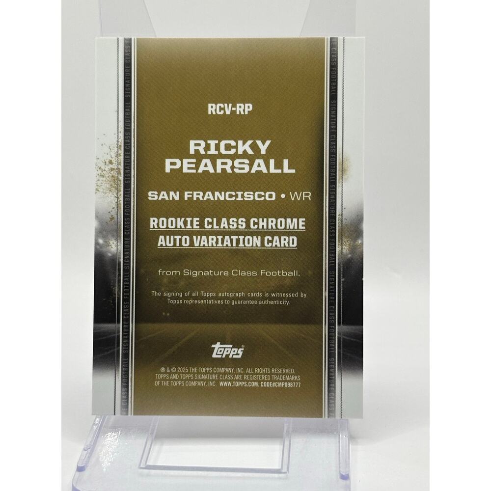 2024 Topps Signature Class Ricky Pearsall Rookie Chrome Variation Refractor Auto - Picture 2 of 2